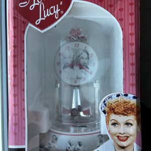 Pink and White Wall Clock